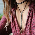 Black Lace Choker Tattoo Halskette Gothic Punk Samt Lange Anhänger Frauen Kragen Schmuck Chocker