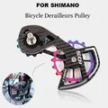 Fahrrad Keramik Lager Carbon Faser 18T Pulley Wheel Set Schaltwerke Guide Rad für Shimano