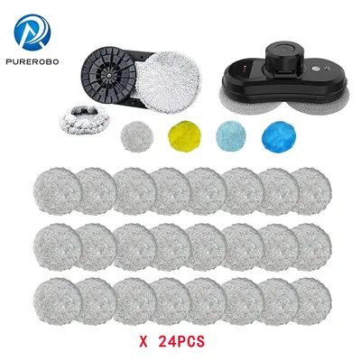 Fensterputzroboter Universal Runde Mops Purerobo W-R3S Zubehör Reinigungstuch Hobot 168 188 Weeper Image