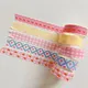 1Pcs Pink Grid Cherry Flower Washi Tape Decorative Adhesive Tape Color Masking Tape For Sticker