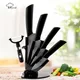 Ceramic Knives Set Kitchen Knives with Stand 3" 4" 5" 6" + Peeler + Knife Holder Ceramic Knife White