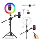 RGB Photography Led Video Ring Light Circle Fill Lighting Camera Photo Studio Phone Selfie Lamp With