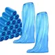 20Pcs Durable Waterproof Thick Plastic Disposable Rain Shoe Covers High-Top Boot Drop Ship