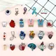 30 Styles Medical Enamel Brooch Syring Heart Stethoscope Pins for Nurse Doctor Cartoon Lovely