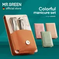 MR.GREEN Manicure Set Surgical Grade Scissors Stainless Nail Clippers Tool Pedicure Set Home