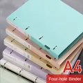 A4 Binder D-Type Punch Folder Office Storage File Ring Waterproof Test Paper Data Storage Folder 4