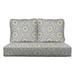 RSH DÃ©cor Indoor Outdoor Pillow Back Deep Seating Loveseat Cushion Set 46â€�x 26â€� x 5â€� Seat and 25â€� x 21â€� Zen Fiesta