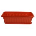 Plastic Flower Pot Gardening Flower Planting Container Vegetables Growing Pot with Tray