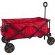 Jiaiun Collapsible Folding Outdoor Utility Wagon Garden Portable Hand Cart for Shopping Beach Camping Sports (Red)