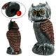 CIVG Plastic Fake Owl Decoy Scarecrow to Scare Birds Lifelike Simulation Owl Bird Deterrent with 360Â°Swivel Head Realistic Owl Statue for Garden Indoor Outdoor