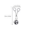 3Pcs Stainless Steel Fish Ball Maker Meatball Rice Ball Clip Kitchen Cooking Tool