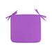 Decorations Square Strap Garden Chair Pads Seat Cushion for Outdoor Bistros Stool Patio Dining Room Decor Polyester Purple