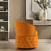 Swivel Velvet Fabric Cuddle Barrel Sofa Chairs for Living Room