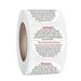 Yoone 500Pcs/1Roll Candle Warning Labels Wide Applications Warning Easy to Paste Round Black And White Warning Labels for Bedroom