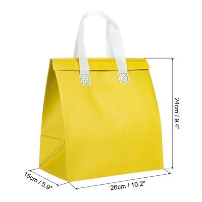 Insulated Take Away Bags, 35 Pcs Thermal Bags 9.4 x 5.9 x 10.2 Inch