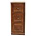 American Heartland Poplar 3 Drawer File Cabinet Dark Blue