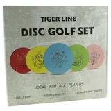 Yikun Discs - 5-Disc Disc Golf Starter Set with Mini Marker & Disc Golf Bag - Beginner Friendly (Colors Vary)