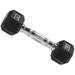 BalanceFrom Rubber Encased Hex Dumbbell 5LBs Single