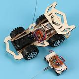DIY RC Car Kids Toys Assembly Building Vehicle Toys Racing Car Wooden Toy Cars 912-lj#8880 Kid Toys DIY RC Car