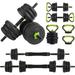 Adjustable Dumbbells 44LB Free Weights Dumbbell Set 4 in 1 Set Barbell Dumbbell Kettlebell and Push-ups Non-slip Handles Home Office Fitness Workout Equipment for Men Women