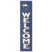 Milton Academy Mustangs 12'' x 48'' Welcome Outdoor Leaner