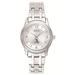 Women's Bulova Silver UNC Greensboro Spartans Silver-Tone Dial Stainless Steel Quartz Watch