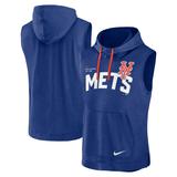Men's Nike Royal New York Mets Athletic Sleeveless Hooded T-Shirt