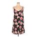 Roxy Casual Dress - Slip dress: Black Floral Dresses - Women's Size X-Large