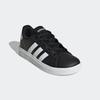 Sneaker ADIDAS SPORTSWEAR "GRAND COURT LIFESTYLE TENNIS LACE-UP", Gr. 32, schwarz-weiß (core schwarz, cloud weiß, core schwarz), Synthetik, Textil, sportlich, Schuhe, Design auf den Spuren des adidas Superstar