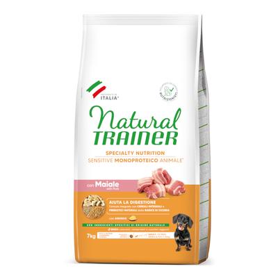 Sparpaket: 2x7kg Natural Trainer Sensitive No Gluten Small & Toy Schwein Hundefutter trocken