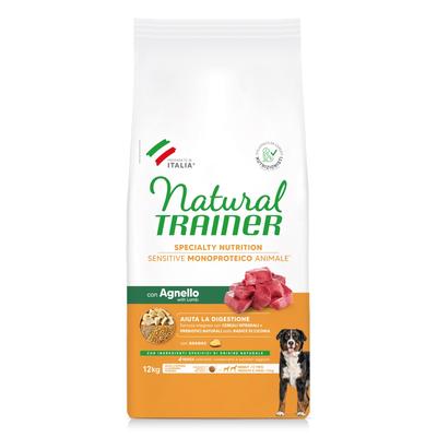 2 x 12 kg Natural Trainer Sensitive No Gluten Adult Med/Max Lamb Hundefutter trocken