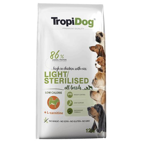 2x 12kg Tropidog Premium Light Huhn Hundefutter trocken