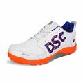 DSC Beamer Cricket Shoes | Fluro Orange/White | for Boys and Men | Light Weight | Durable | 10 UK, 11 US, 44 EU