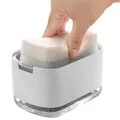 Distributeur de savon à pompe d'évier distributeur de savon de vaisselle blanc/noir Gadgets de