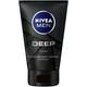 Nivea Men Deep Face and Beard Wash Gel with Active Carbon in Pack of 4 (4 x 100 ML), Cleansing Gel Freed by Residues, Moisturizing Facial Cleansing