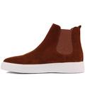 Saillakers Modern Suede Men's Shoes, Italian Men's Work Shoes, Fashion and Classic Casual Shoes, Chelsea, Comfortable Sole, Gray | tan - EU-39