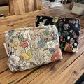 Pochette Jacquard Brodée pour Maquillage et Cosmétique Trousse de Toilette de Voyage Produits de