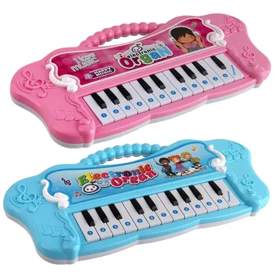 Mini orgue électronique pour enfants piano musical pour enfants jouets de clavier fuchsia