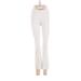 JM Collection Casual Pants - Mid/Reg Rise Boot Cut Boot Cut: White Bottoms - Women's Size Small Plus