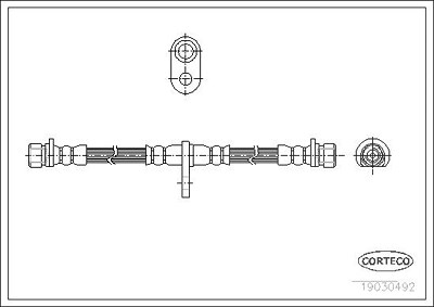 Corteco Bremsschlauch ERSTAUSRÜSTERQUALITÄT [Hersteller-Nr. 19030492] für Honda Image