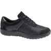 Schnürschuh WALDLÄUFER "M-Ira-Soft", Damen, Gr. 3,5 (36), silber (schwarz, silberfarben), Nubukleder, Textil, sportlich, Schuhe, in M-Weite = extra weit, Freizeitschuh, Halbschuh, Schnürschuh