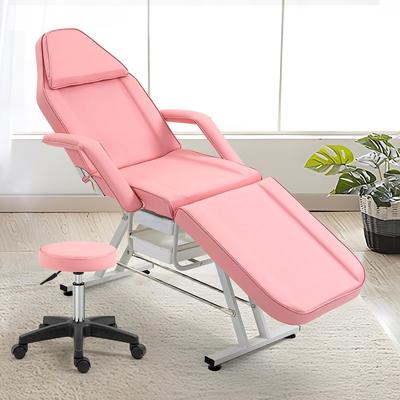 Adjustable Facial Chair Bed for Esthetician with Hydraulic Stool