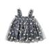 HAPIMO Girls s A Line Dress Toddler Baby Polka Dot Fruit Relaxed Comfy Princess Dress Lovely Sleeveless Square Neck Pleated Swing Mesh Hem Cute Holiday Gray 2 Years