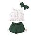 Youmylove Toddler Girl Clothes Off Shoulder Sleeveless Tops Floral Shorts Toddler Girl Outfit Set 2Pcs Clothing Toddler Girl Clothes