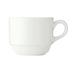 Libbey 950002507 9 oz Stacking Tea Cup, Royal Rideau, Undecorated, White, 36/Case