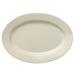 Libbey 740-901-511 15 1/4" x 10 7/8" Oval Porcelana Platter - Porcelain, Cream White