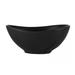 Libbey DRI-5-O 4" Oval Driftstone Bowl w/ 3 3/4 oz Capacity - Porcelain, Onyx, Black