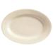 Libbey PWC-12 Oval Cream White Rolled Edge Platter, Princess White