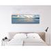 Dovecove Angela Seaside Serenity - Wrapped Canvas Panoramic Print Canvas in Blue/White | 20 H x 60 W x 1.5 D in | Wayfair