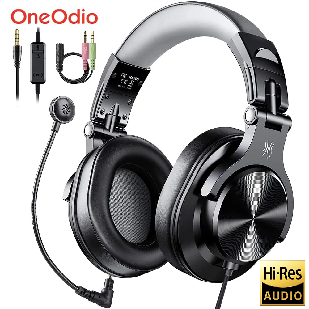 Oneodio A71D Wired Gaming Headset Gamer 3,5mm Über-Ohr Gaming Kopfhörer Mit Abnehmbarem Mikrofon Für PC computer PS4 Xbox